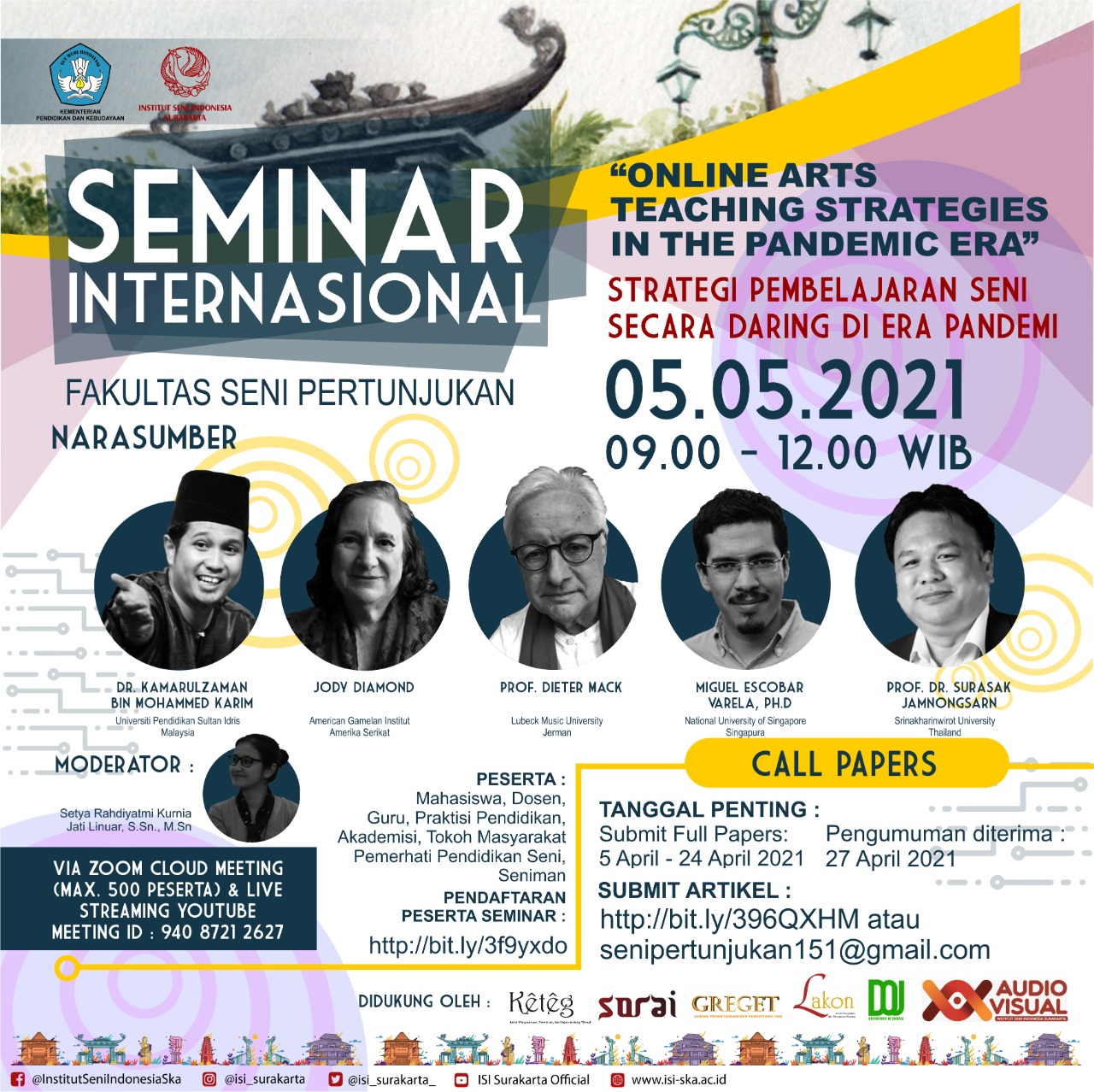 Seminar Internasional bertajuk “Strategi Pembelajaran Seni Secara