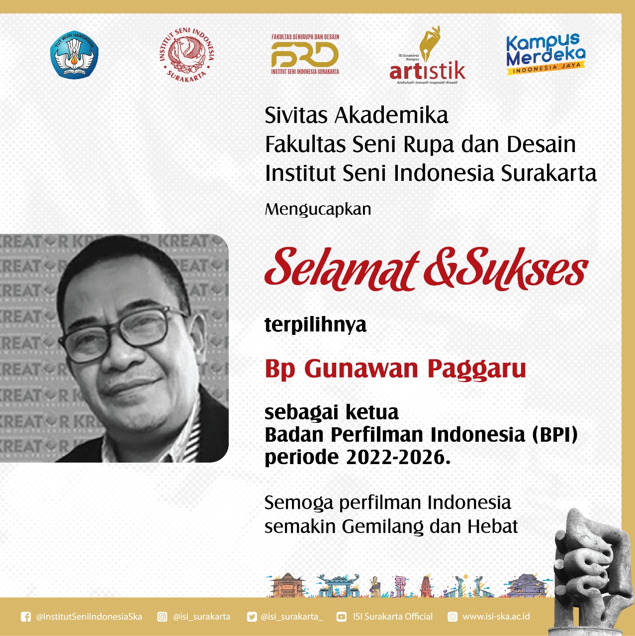 Selamat Dan Sukses Terpilihnya Bapak Gunawan Sebagai Ketua BPI Periode ...