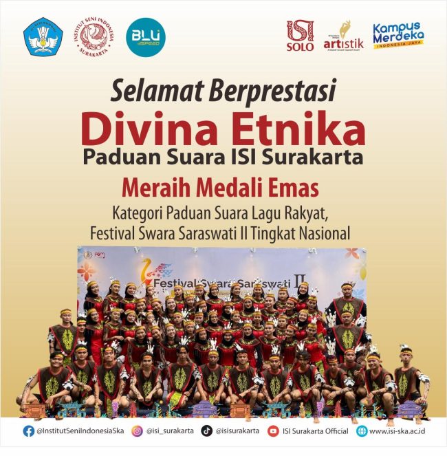Divina Etnika ISI Solo Raih Emas di Festival Swara Saraswati II