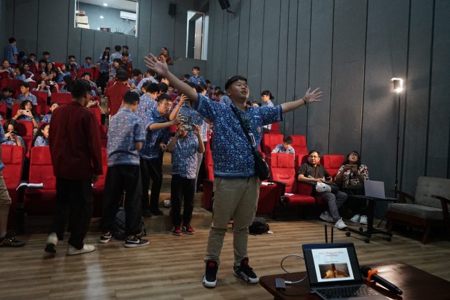 Siswa SMP Santa Laurensia Serpong Workshop Sinematografi dan Etnomusikologi di ISI Solo-1